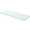 Générique Pannello in vetro temperato 80 x 30 cm per parete a listelli, scaffale espositivo trasparente, capacità di carico 15 kg, ideale per casa e negozio