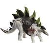 Mattel, Stegosauro gigante Jurassic World con caviglia e dispositivo di localizzazione, bianco