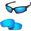 PapaViva Lenti di ricambio per Oakley Split Jacket OO9099, Blu ghiaccio - Non polarizzato, Taglia unica