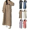 Generic Inverno Corallo Velluto Casa Vestiti, Donne Corallo Velluto Camicia Da Notte Extra Lungo Pile, Donne Corallo Velluto Camicia Da Notte