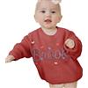 REQTYUI Maglione Personalizzato per Bambini con Nome Ricamato - Pullover Invernale a Maniche Lunghe con monogramma, Abbigliamento Caldo per Bambini