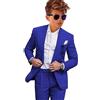 Leader of the Beauty Smoking da ragazzo in lino 2 pezzi slim fit abiti formali per matrimonio
