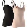AOOPOO 2 Pack Top da donna per l'allattamento con reggiseno integrato per l'allattamento Sleep, canottiera da donna per l'allattamento Top per l'allattamento Top per la maternità Canottiere di base