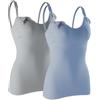 AOOPOO 2 Pack Top da donna per l'allattamento con reggiseno integrato per l'allattamento Sleep, canottiera da donna per l'allattamento Top per l'allattamento Top per la maternità Canottiere di base