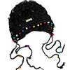 LOVSSU Cappello in Maglia Traforata Cappello Fatto a Mano all'Uncinetto for Donna Lavorato a Maglia con Decorazione Chic Nappa