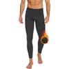 AKKQHH Pantaloni termici da uomo lunghi e caldi, biancheria intima termica da uomo, biancheria intima invernale da sci in pile, biancheria intima funzionale, pantaloni intimi, grigio scuro, XXL