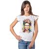 street style Kahlo Frida 18-20-35 Moda Urban Slub Lady Donna 100% Cotone Fiammato BS (S)