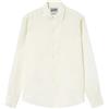 Saint Barth Mc2 Uomo Camicia Manica Lunga RPH0001-In Lino con Paramonture Interne Lino Bianco XL