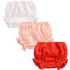 AOOPOO Copripannolino per Neonati, 3 Pezzi Mutandine Cotone Neonata Biancheria Intima Bambino Neonata Pantaloncini Estivi Bambina, Set di Biancheria Intima in Lino per Neonati e Ragazzi