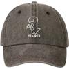 Tindo Cappellino da baseball vintage da uomo, elegante con motivo a dinosauro, unisex, per il tempo libero, in cotone, marrone, Taglia unica