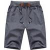 Tansozer Pantaloncini sportivi da uomo con tasca con cerniera, Grigio 1701, XL