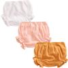 AOOPOO Copripannolino per Neonati, 3 Pezzi Mutandine Cotone Neonata Biancheria Intima Bambino Neonata Pantaloncini Estivi Bambina, Set di Biancheria Intima in Lino per Neonati e Ragazzi