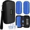 Fefod Borsa Termica da Viaggio Per Insulina, Borsa Frigo per Insulina, Porta Insulina Termico da Viaggio con Display Fahrenheit, Organizer per Farmaci Refrigerati con 2 Impacchi di Ghiaccio, TSA