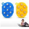 Homoyoyo 2 guanti massaggiatori linfatici a sfera, massaggiatore a sfera a 360 gradi, con 7 sfere rotanti per massaggi manuali per gambe, collo, spalle