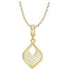 Sofia Milani - Collana da Donna in Argento 925 - con Pietra Zircone - Ciondolo ad Ovale