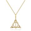 FANCIME Harry Potter x Collaboration - Deathly Hallows Necklace, Gold Plated Pendant Necklace Jewellery Gift for Women Girls