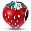 Unique Charm Fragola in Argento 925 per Pandora