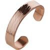 DEMMEX Bracciale in puro rame turco spesso 3 mm, solido, senza rivestimento, non magnetico, spessore di rame di 1/8 pollici, più spesso del suo genere e un pezzo accattivante, autunno 2024, unisex