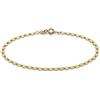 Carissima Gold Catena Forzatina da donna in oro giallo 9k con taglio diamante