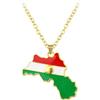 Generico Terreno del Kurdistan Mappa Creativa Collana Pendente Moda Personalizzata Vendita Transconfine