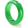 BXSMNH Anello in Vera Giada Verde for Donna Uomo Birmania Naturale Cinese Buona Fortuna Regalo di Gioielli (Size : 17mm)
