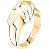 TRUSSARDI Anello Donna in Acciaio, Collezione T-DESIGN, Regalo Fidanzata