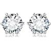 JewelryPalace Orecchini solitari a taglio rotondo da 4 carati, placcati in oro bianco 14 carati, da donna, set di gioielli da sposa, orecchini da ragazza, piccoli orecchini con pietra, regalo da donna