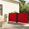 Générique Tenda laterale retrattile 120 x 600 cm rosso, schermo da giardino frangivista esterno in poliestere con rivestimento in PU, solare e impermeabile per balcone terrazza patio.