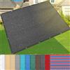 AMXFS - Tenda parasole 185g/㎡ con occhielli, 2mx3.5m, in HDPE, 95% di ombreggiatura, rete ombreggiante UV e protezione solare per cortili, mercati all'aperto, parchi giochi, giardino - Nero
