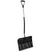 MMXX 2 0 2 0 Pala da neve ergonomica e stabile, lama da 46 cm con bordo in metallo, manico in acciaio verniciato a polvere e impugnatura morbida a D, pala da neve resistente all'inverno (130 cm di lunghezza totale