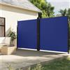 Générique Tenda laterale retrattile blu 200x600 cm, schermo da giardino in poliestere con rivestimento in PU, frangivista esterno impermeabile e anti-UV, contro vento e sole,