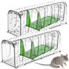 Lrocotanc Trappola per Topi Vivi Piccoli- 2PCS Trappole Topi Interno Riutilizzabili, Alta Sensibilità e Facile da Usare, Ideale per Cucina, Soggiorno, Magazzino - 17.2x6.5x6.8 cm