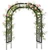 Moubhjd Arco per Rampicanti Nero 140x230cm Modello a picchetto