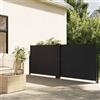 Générique Tenda laterale retrattile nera 140x1000 cm, frangivista esterna in poliestere con rivestimento in PU, contro il sole e l'acqua, design automatico arrotolabile, installazione