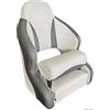 Osculati Sedile anatomico imbottito con flip up H52 Osculati - Rivestito in morbido vinile · Grigio chiaro + grigio scuro
