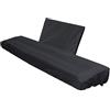 Abaodam Copripianoforte Digitale 88 Tasti Elasticizzato Nero | Tessuto Composito, Facile da Mettere e Togliere, Protezione da Polvere e Raggi, per Pianoforte Digitale