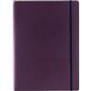 Fabriano Ecoqua Plus - Quaderno a spirale nascosto, 21,1 x 29,7 cm, formato A4, a righe, colore: vino