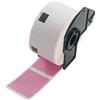 BETCKEY - 1 Rotolo DK-11220 Etichette di Carta Termica Compatibile con Brother, 39mm x 48mm, 620 Etichette Colorate Rosa per Stampanti di Etichette Brother QL
