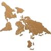 EXCEART Mappa del Globo Sughero Autoadesiva Marrone per Parete, Facile | Sughero Adesivo, Bacheca di Sughero Piccola, Mappamondo Puntine, Accessorio per Ufficio e Casa Colore Casuale