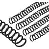 PATIKIL Bobine Rilegatura Spirale Plastica da 14mm (9/16), 20pz Spirali Rilegatura Capacità 115 Fogli Spirali Rilegatura Passo 4:1 per Rilegare Fogli Carta, Nero
