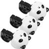 Kisangel 3 Pezzi Campanello per Bici a Forma di Panda in Plastica, Suono Chiaro e Forte, Facile da Usare, Compatibile Mountain Bike, per Tutte Le Stagioni e Aree Trafficate