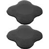 SHINEOFI Tappetino da Yoga Ginocchio Nero in Tpe Cuscino ad Alta Resilienza per Protezione Ginocchia e Gomiti, Antiscivolo per Pilates e Routine in Palestra