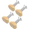 TEMPNAP 4 Pezzi Fissaggio per Tavola Hydrofoil, Kit Viti e Dadi in Acciaio Inox e Ottone, Anti-allentamento, per Surfboard e Hydrofoil, Sport Acquatici