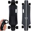 Generic Skateboard elettrico All-Terrain con telecomando, velocità massima 25 km/h, portata 8 km, batteria 4400 mAh, frenata fluida, controllo a 4 velocità, capacità di 90,7 kg, tavola in acero