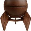 Generisch Espositore per pallacanestro, in legno, da scrivania | 4. Supporto da calcio per bar sportivi, appartamento, casa, scrivania, garage, sala giochi