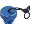 RichVibe Tappo filettato per valvola serbatoio DIN in alluminio, 35 x 32 mm, tappo antipolvere con calibro 5/8-14NPS per testa cilindro subacqueo, per rosso