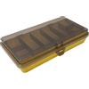 Kfwfuaee Angler Tackle Storage Box, giallo | Custodia da pesca a doppio strato con vassoio a più sezioni, organizer in ABS per una facile portata dell'esca