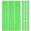 Abaodam 12 Pezzi Marcatori di Confine per Campo Sportivo, Linee di Marcatura, Tappetino Piatto Rettangolare in PVC Verde, per Atletica e Campo da Tennis, Uso All'aperto