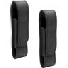 HENGBIRD 2PCS Torcia in Nylon Nero tattico Torcia Molle Pouch Portatile LED Torch Holder Suitanle per Caccia all'aperto Campeggio Escursionismo può Essere Appeso su Cintura Gilet Zaino ECC
