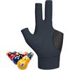Generic Guanti da biliardo traspiranti unisex universali